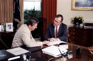 President Reagan and VP Bush