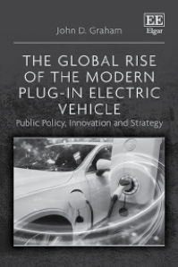 book cover with a plug-in electric car on the front