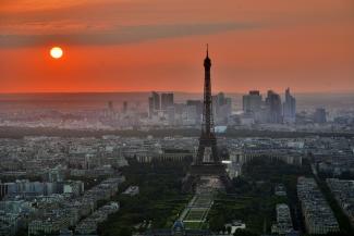 Paris at sunset