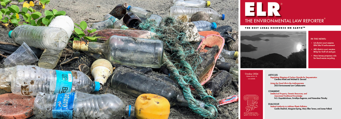 Federal Authority to Address Plastic Pollution - ELR Feature Article